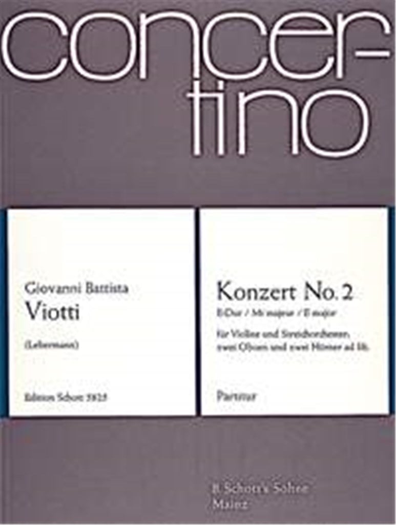 Concerto No. 2 E Major